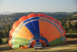 Umbria dalla mongolfiera - air ballon over Umbria